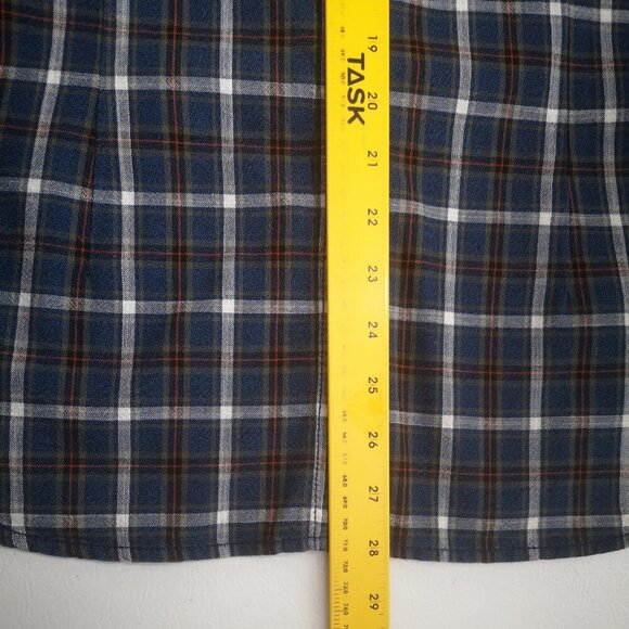 G-Star Raw Men's Size Medium Made in India Blue Plaid Button Front Shirt - Picture 13 of 13